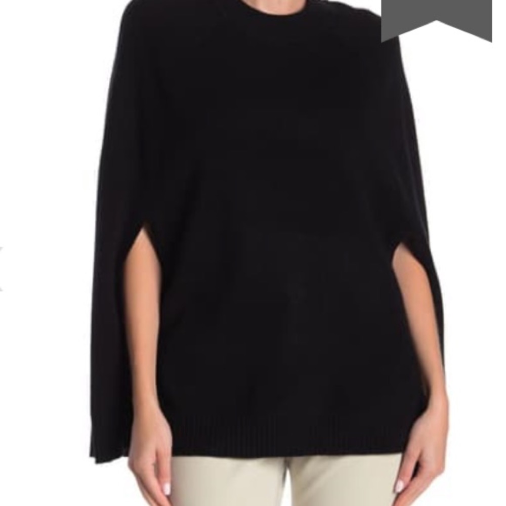 IN CASHMERE BLACK CASHMERE PINCHO